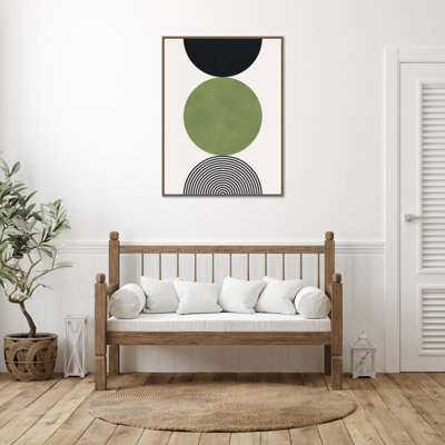 Circle composition 11 by Vitor Costa Framed Canvas Wall Art Print