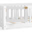 Lit simple avec garde-corps et porte pour enfants, blanc-128758710-128758711