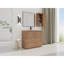 Meuble-lavabo autoportant de 40 po, lavabo en céramique, contreplaqué, charnières, 45 poignées cachées, tablettes réglables, meuble-lavabo latéral à surface lisse, portes à fermeture en douceur à bord incliné, armoire, contreplaqué-130523136