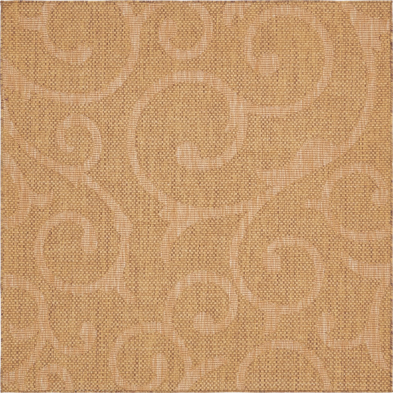 Kendari Abstract Indoor / Outdoor Rug, Square 6'1"