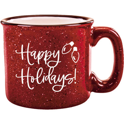 Happy Holidays! 15oz Ceramic Designer Campfire Mug