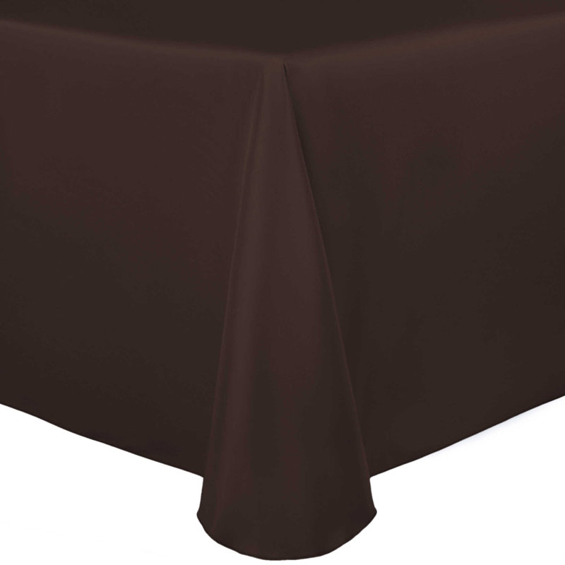 Ultimate Textile Oval Tablecloth, 3, 144" x 60", Espresso