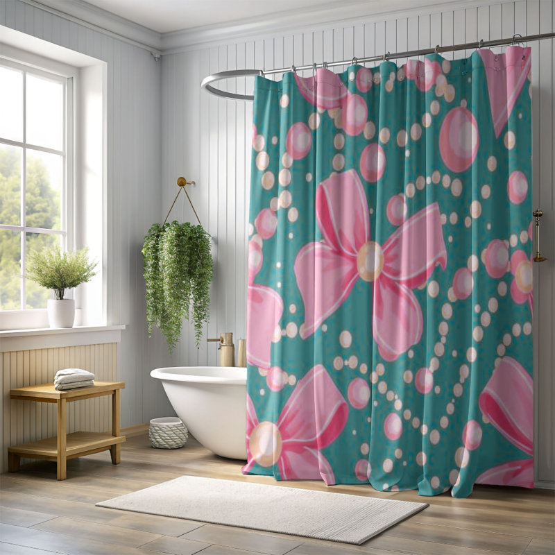 Rideau de douche standard 1 pièce, H 74 po x l 71 po