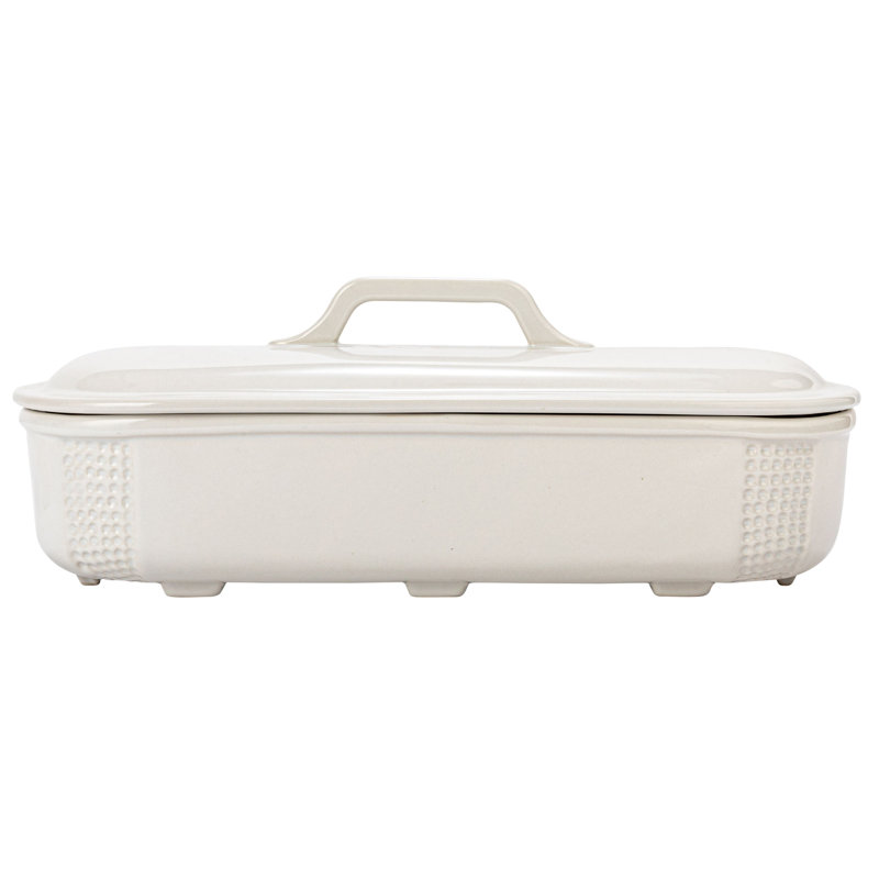 Creative Co-Op Backyard Farmer Oval Stoneware Ramekin Bakeware