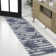 Conswello Classic Beach Stripe and Palm Leaf Navy/Cream Indoor/Outdoor Rug