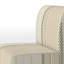Fauteuil de chambre en velours crème