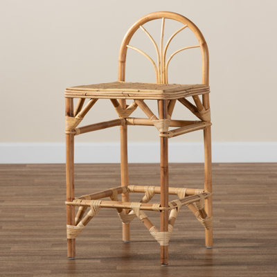 Tabouret de comptoir en rotin 26,6 po Cayslee