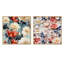 Glaude - Ensemble de 2 collages floraux carrés-101844517-101844519