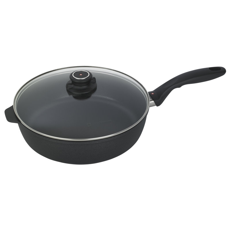 Swiss Diamond Stainless Steel Handle Saute Pan with Lid, 4.3 Quarts