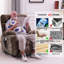 Fauteuil de massage chauffant en similicuir