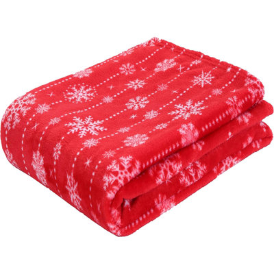 Fleece Throw/Blanket Snowflake