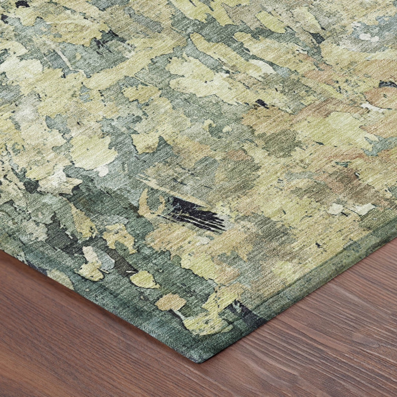 Machine Washable Indoor/Outdoor Chantille ACN2736 Modern Rug, 1'8" x 2'6", Cactus