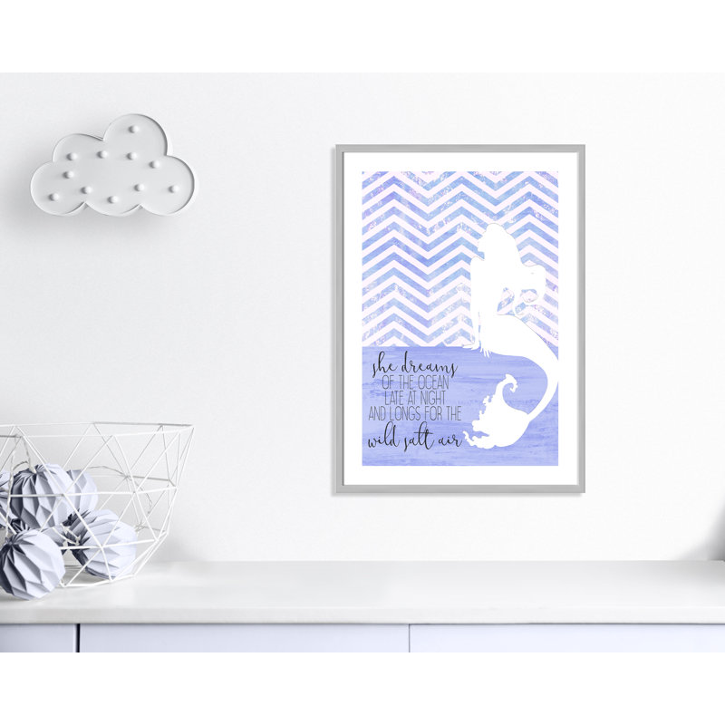Adhésif décoratif She Dreams, H 34,5 po x l 24,5 po x P 1,18 po, Encadré de boîte argent