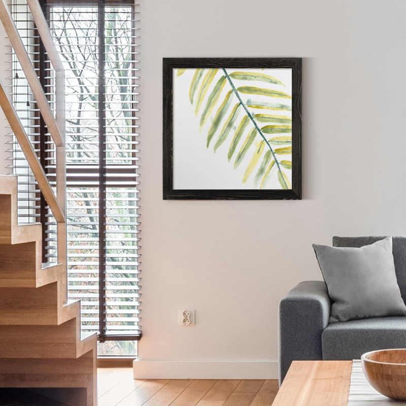Verdant impressions III-reproduction d’art, H 17 po x l 17 po x P 1,5 po, Toile avec cadre noir