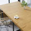 Table de salle à manger moderne extensible, d'une longueur de 23,62 po à 118 po, pouvant accueillir de 2 à 10 personnes, plateau de table en panneau de fibres à densité moyenne avec cadre de support en métal robuste, pour petits appartements et grands rassemblements (chêne sauvage)-986500965