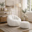 Fauteuil à billes avec repose-pieds-393004113