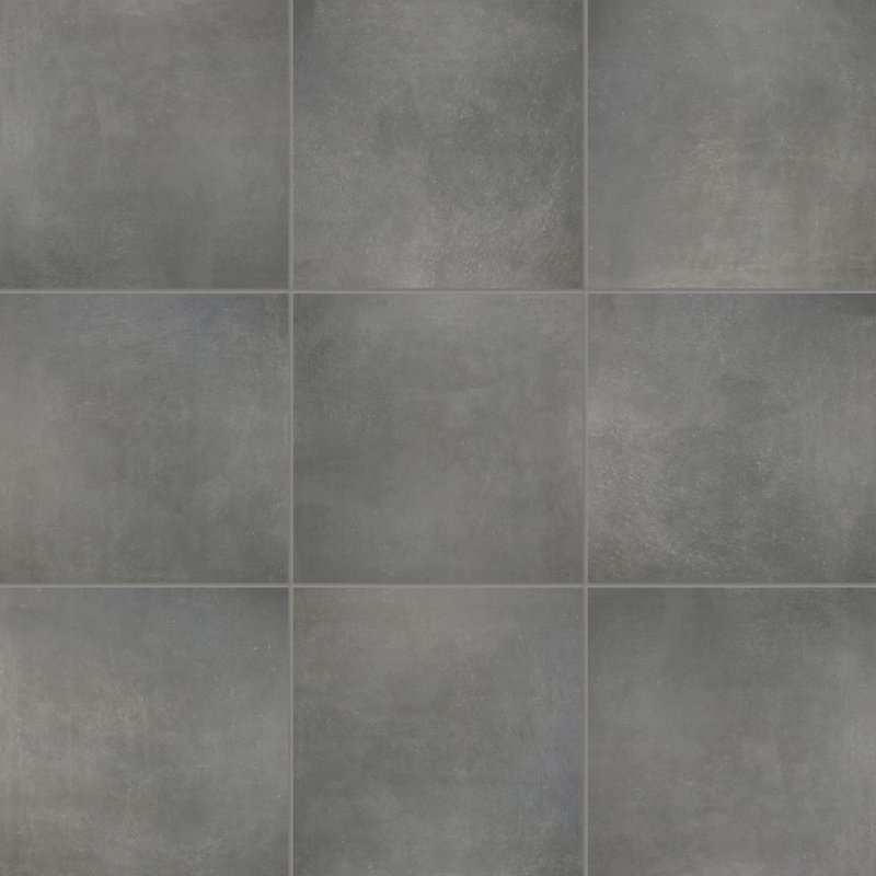 Fairfield 24" x 24" Porcelain Field Tile, Iron Gray