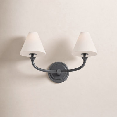 Greta 2 Light Opal Glass Vanity Light by Hinkley