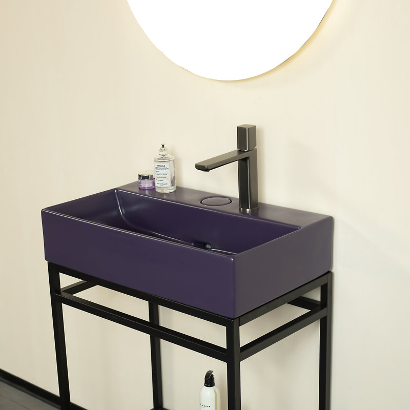 Bathroom Sink Without Cabinet,  Ceramic Basin