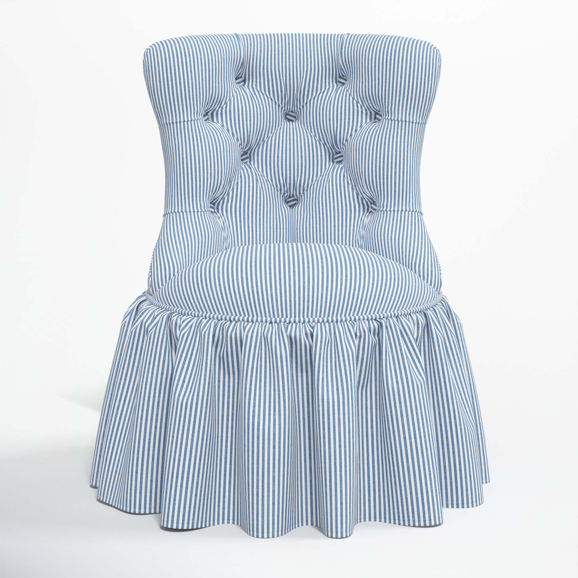Birch Lane Minnie 25'' Wide Tufted Cotton Swivel Side Chair & Reviews | Wayfair