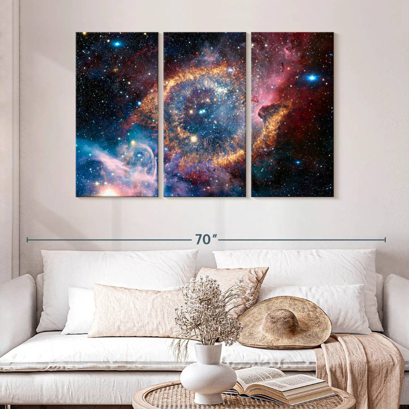 Oberle Helix Planetary Nebula, 32" H x 50" W
