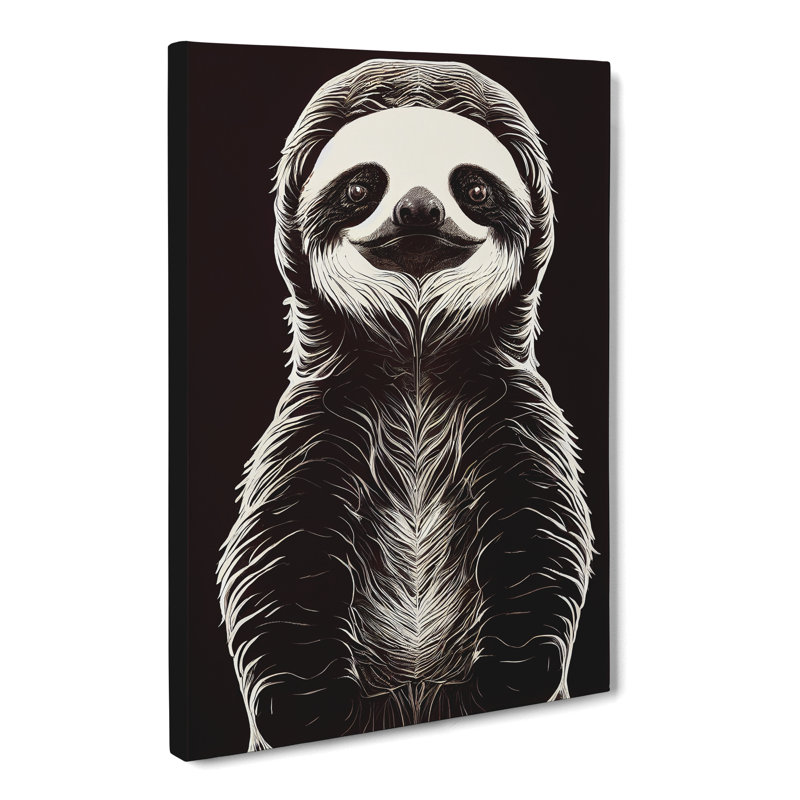 Sloth - Wrapped Canvas, 76cm H x 50cm W x 3cm D