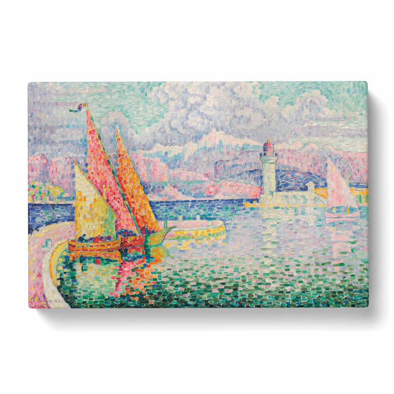 Port Of Le Musior by Paul Signac - Wrapped Canvas, 40cm H x 60cm W x 3cm D