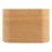 Cirq Oak Wood Nightstand with Leather Drawer Pulls