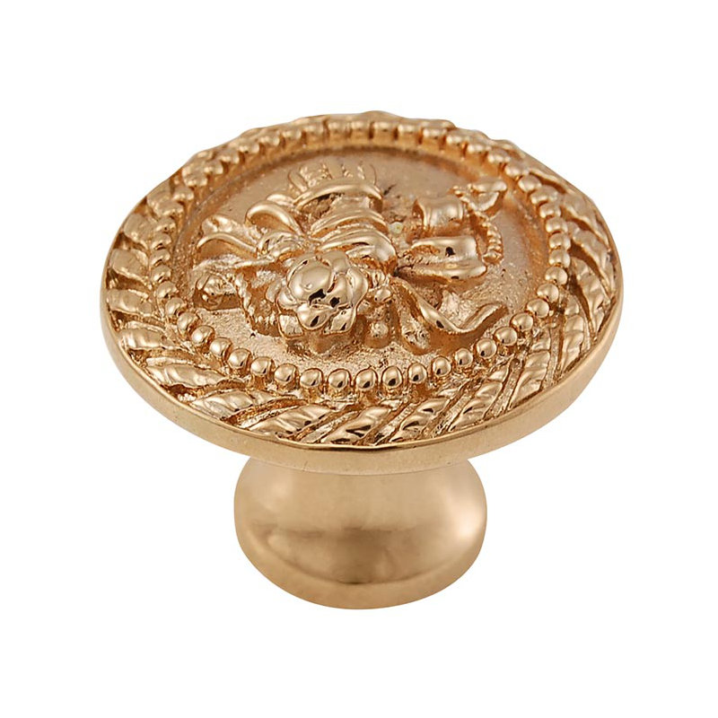 Sforza Mushroom Knob, Polished Gold