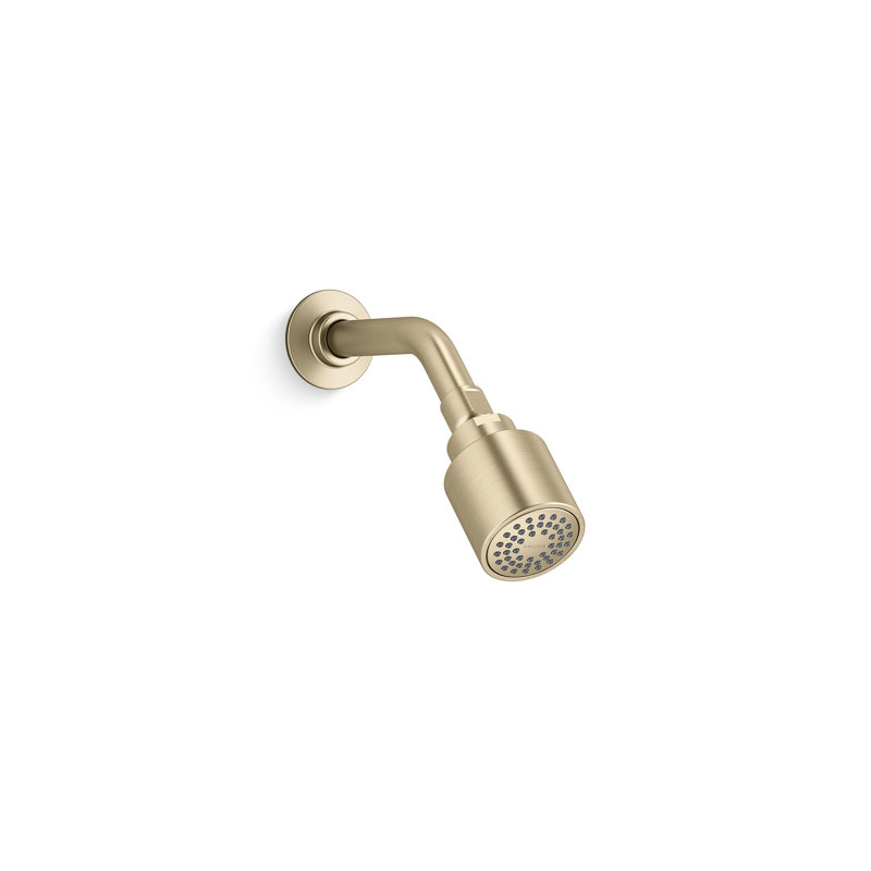Central Park West™ Showerhead with Arm (1.75 GPM), Brushed French Gold