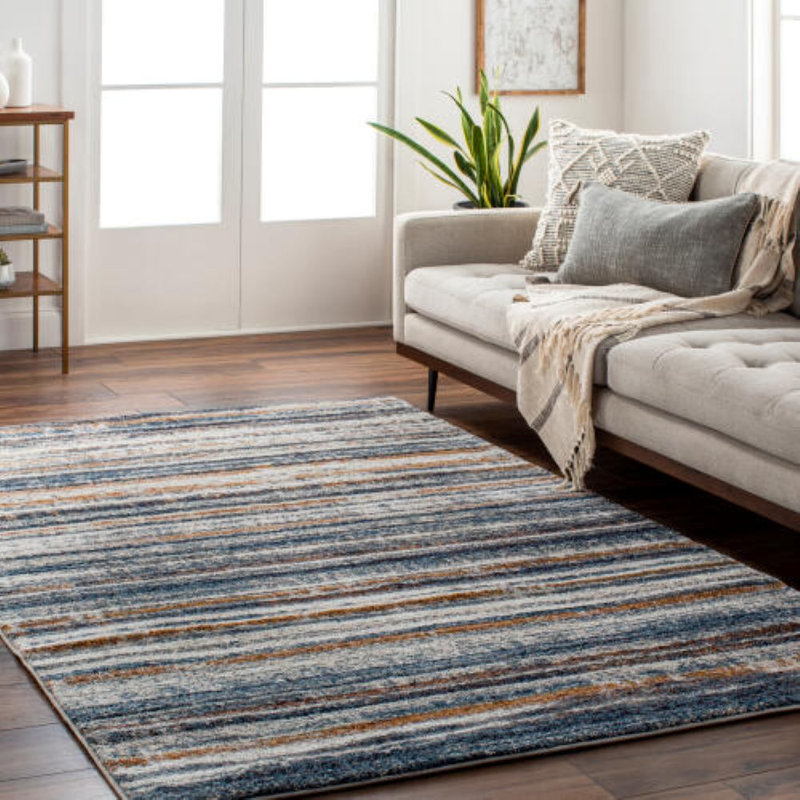 Tapis brun / gris Dunigan, Rectangle 8 pi 10 po x 12 pi 1 po