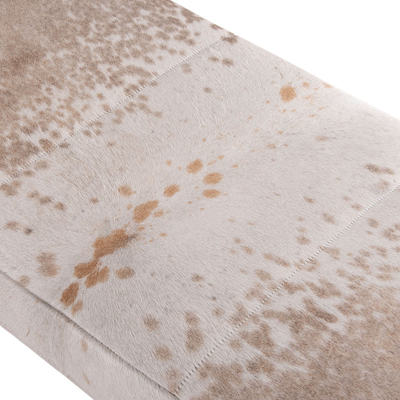 Bonita Cowhide Bench, Taupe