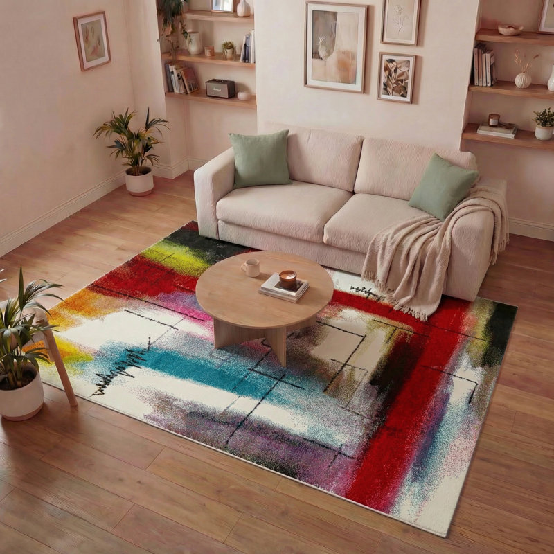 Abstract Area Rug, Rectangular 200 x 290cm