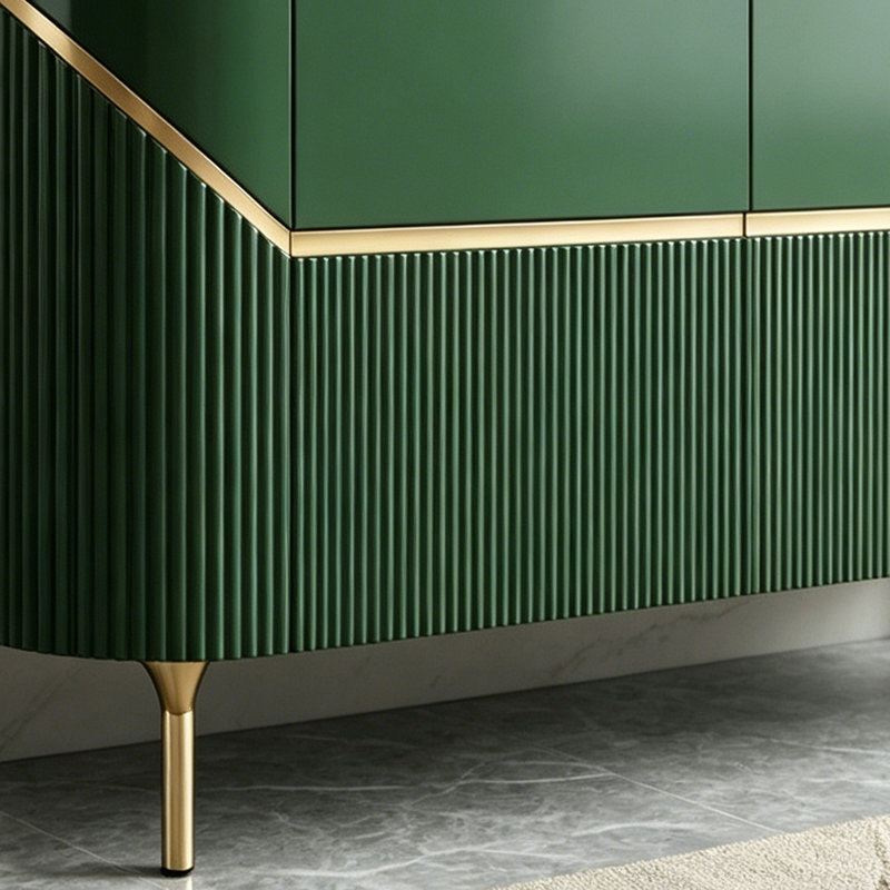 Buffet moderne moderne de style italien, H 35,43 po x l 59,06 po x P 15,75 po, Vert