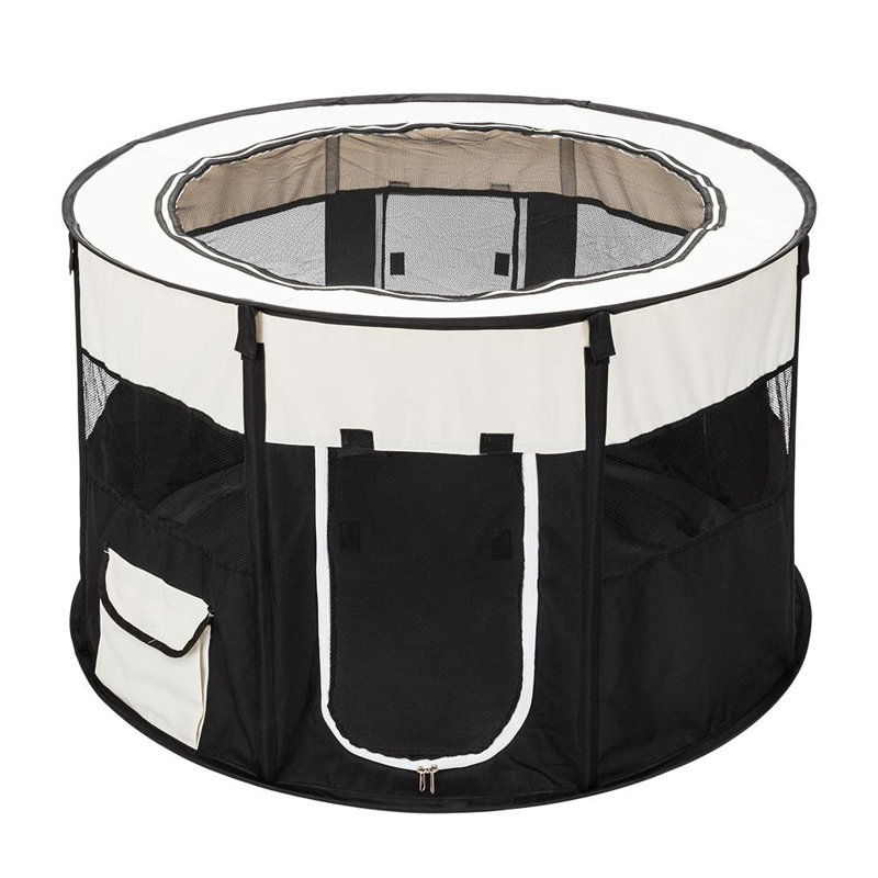 Enclos pliant pour chien, Noir, H 22,8 po x l 40,9 po x P 40,9 po