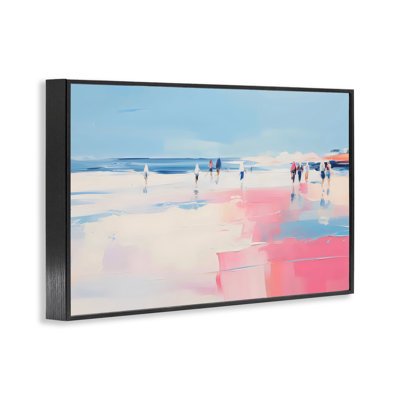 Abstrait pastel de la plage estivale, estampe numérique, design par Arlington Prints