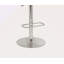 Tabouret de bar à hauteur réglable avec siège pivotant en acrylique rouge et chrome au design épuré et moderne 1 pièce-118100685