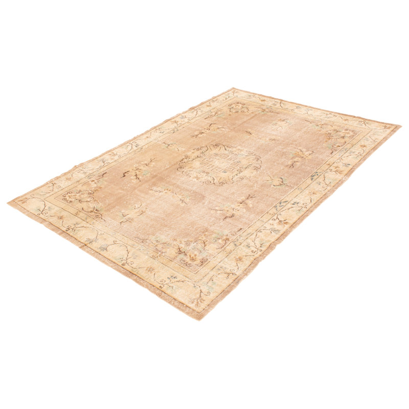 Tapis taupe rétro Jorja 6 pi 7 po x 9 pi 11 po