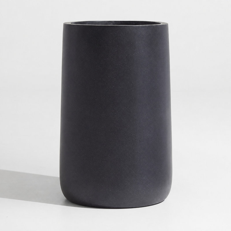 Winebrenner Handmade Pot Planter, 23" H x 15" W x 15" D, Black