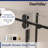 DeerValley 56" - 60" W x 76" H Single Sliding Frameless Shower Door with 3/8" Tempered Glass, Stainless Steel Accessories-86451297