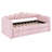 Modern Upholstery Daybed Frame with Trundle & LED Lights-719256065
