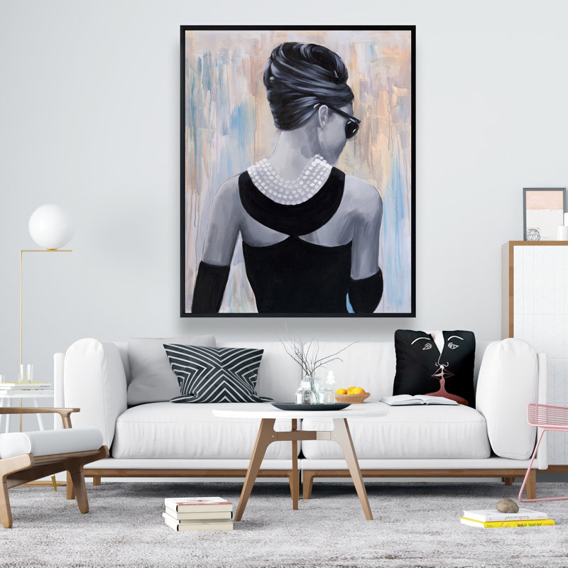 Toile encadrée Audrey Hepburn Fashion Beauty | Décoration intérieure