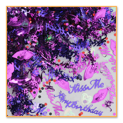«Kiss Me It's My Birthday Confetti»