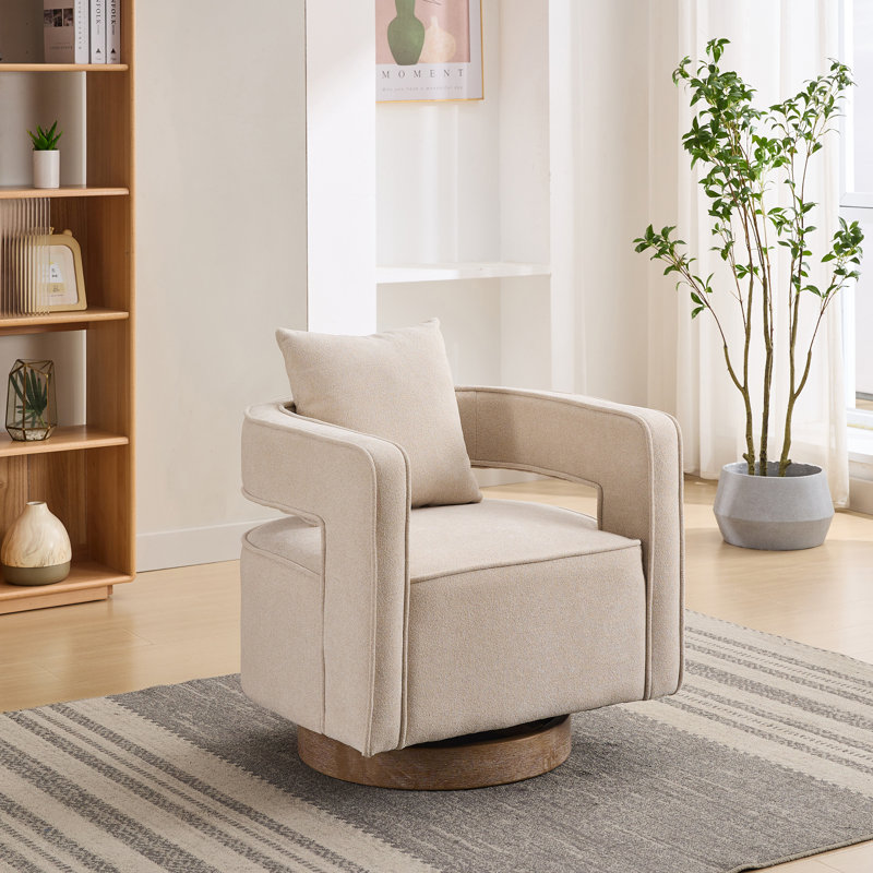 Fauteuil club pivotant 29,1 po Roomfitter, Beige