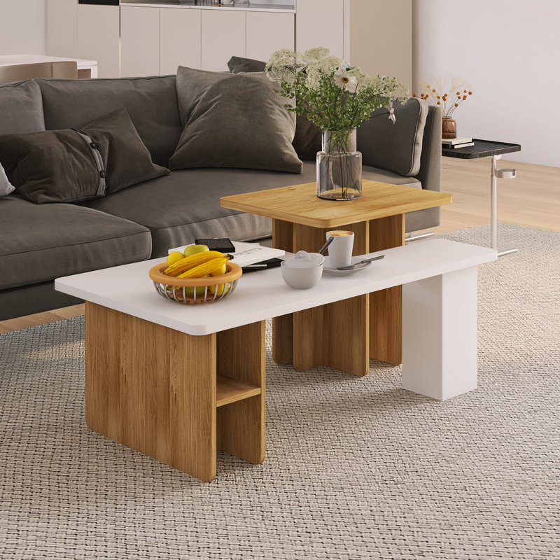 Table basse gigogne 47,20 "2, Blanc