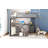 Full Size Loft Bed With Two Chest Of Drawers, Desk And Light Strip-852352446