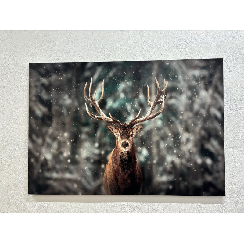 Art sur toile, art de la forêt d'hiver, 47,3 po H x 102,4 po l