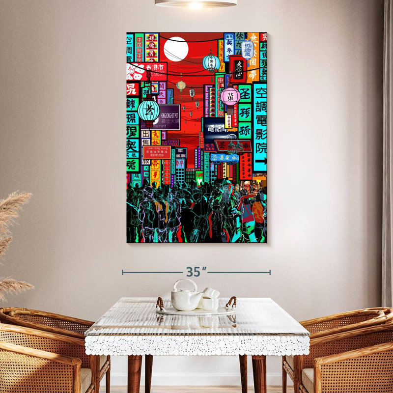 Aime Hong Kong Night, 51" H x 34" W