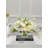 White French Country Peony Vase Centerpiece