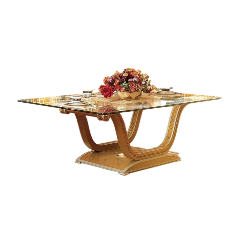 Zeus Square Glass Dining Table